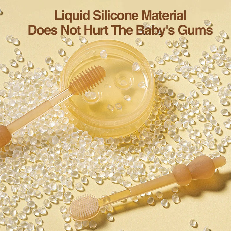 3-in-1 Baby Silicone Toothbrush