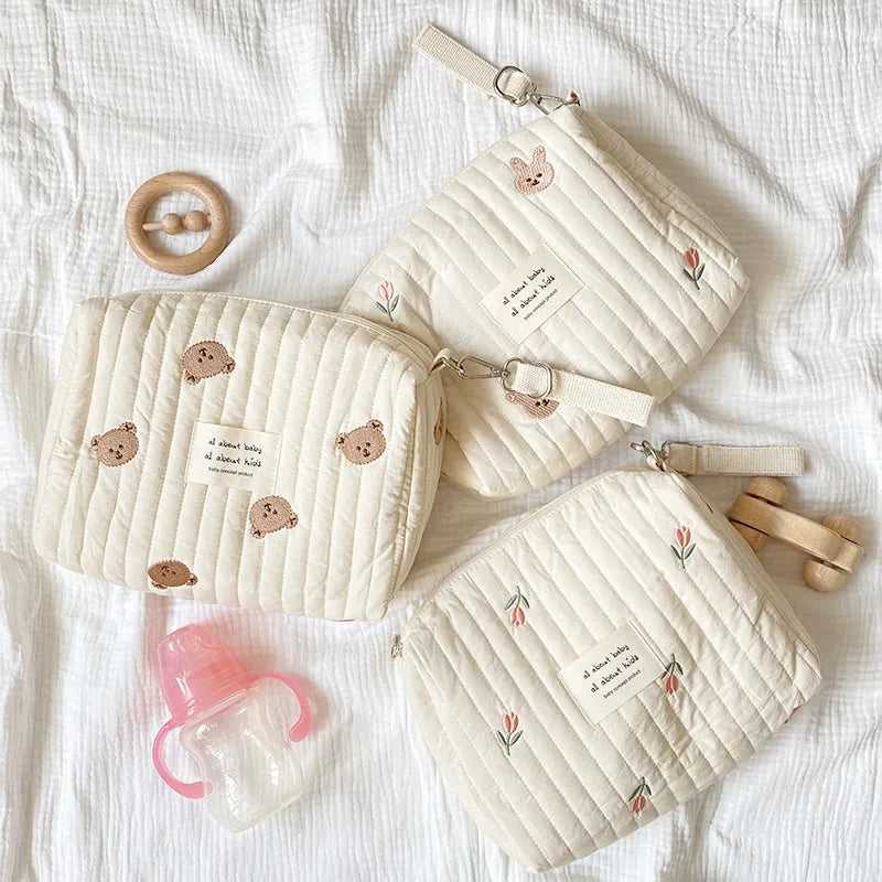 Cute Print Embroidery Mommy Bag