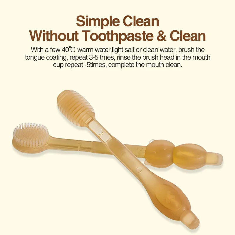 3-in-1 Baby Silicone Toothbrush