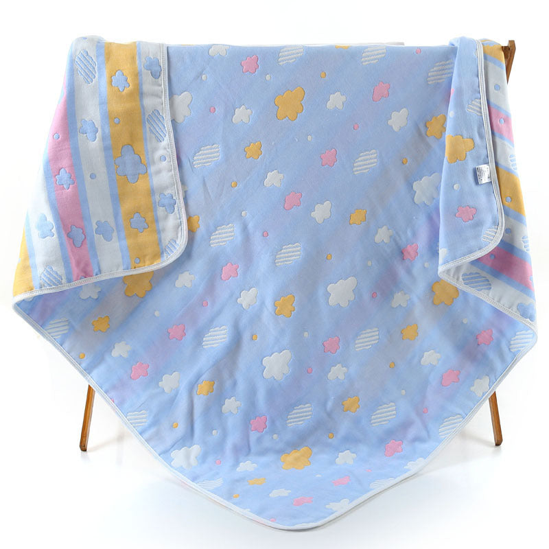 Parent-child Baby Summer Bedding Sofa Quilt 100% Cotton Baby Blanket Child Quilt 6 Layers Muslin Swaddle for Newborns