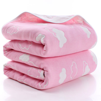 Parent-child Baby Summer Bedding Sofa Quilt 100% Cotton Baby Blanket Child Quilt 6 Layers Muslin Swaddle for Newborns