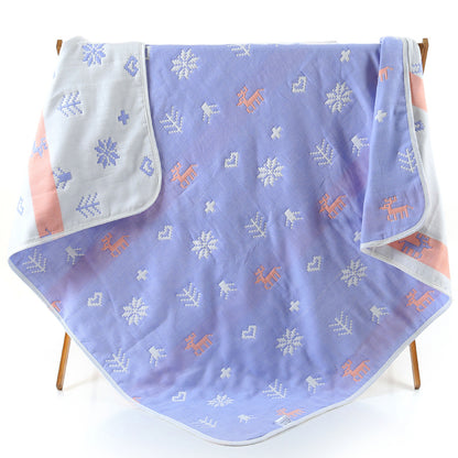 Parent-child Baby Summer Bedding Sofa Quilt 100% Cotton Baby Blanket Child Quilt 6 Layers Muslin Swaddle for Newborns