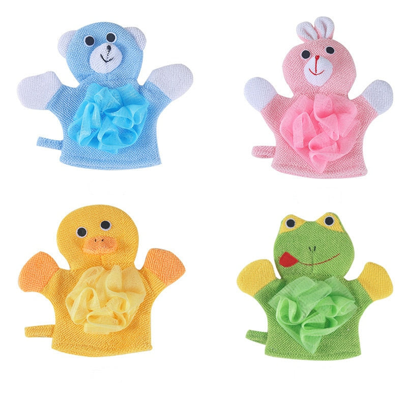 Cute Baby Bath Gloves Cartoon