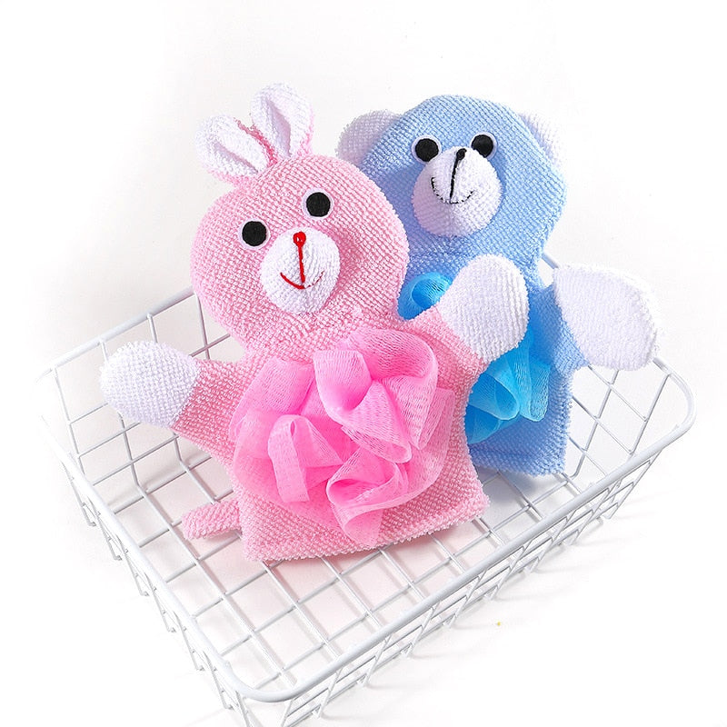 Cute Baby Bath Gloves Cartoon