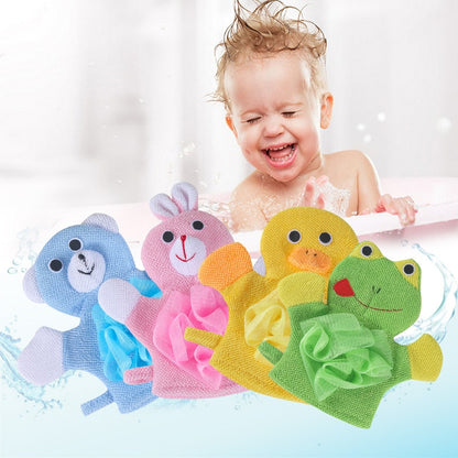 Cute Baby Bath Gloves Cartoon